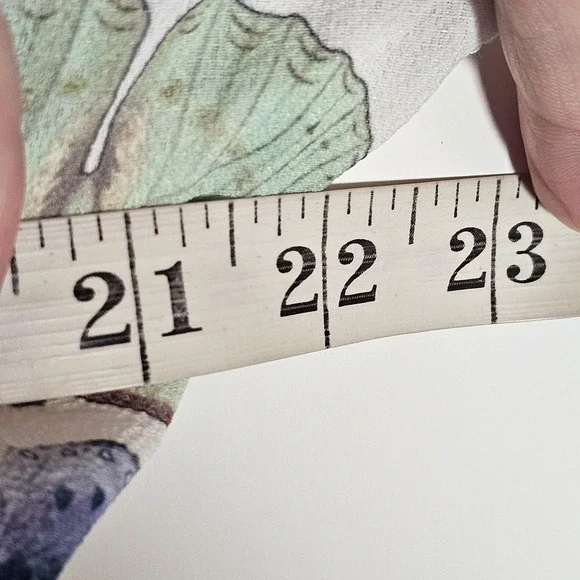 PrettyLittleThing Blouse Womens 2XL White Pastel Butterfly Kimono Top Plus Size - Picture 9 of 11